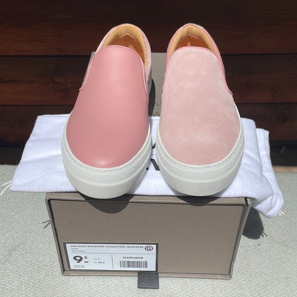 NIB Greats suede Pink Nick Wooster collection 9.5